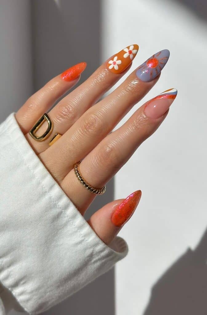 Funky Cirque Colored Nails