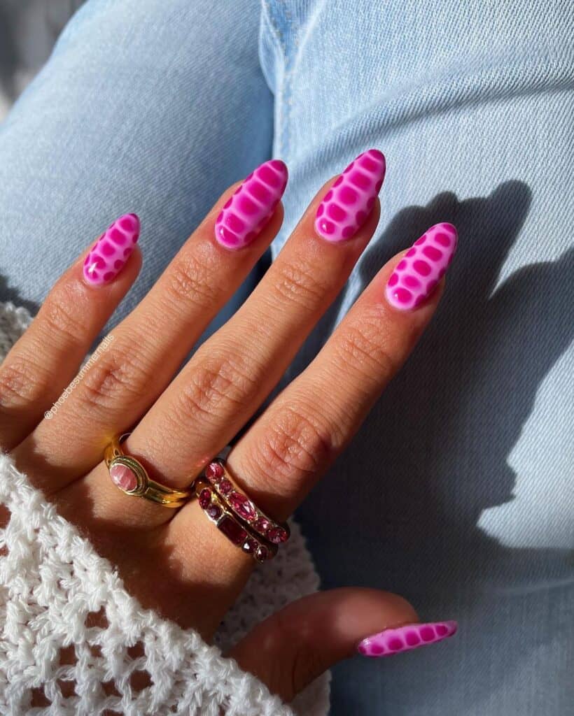 Pink Croc Nails