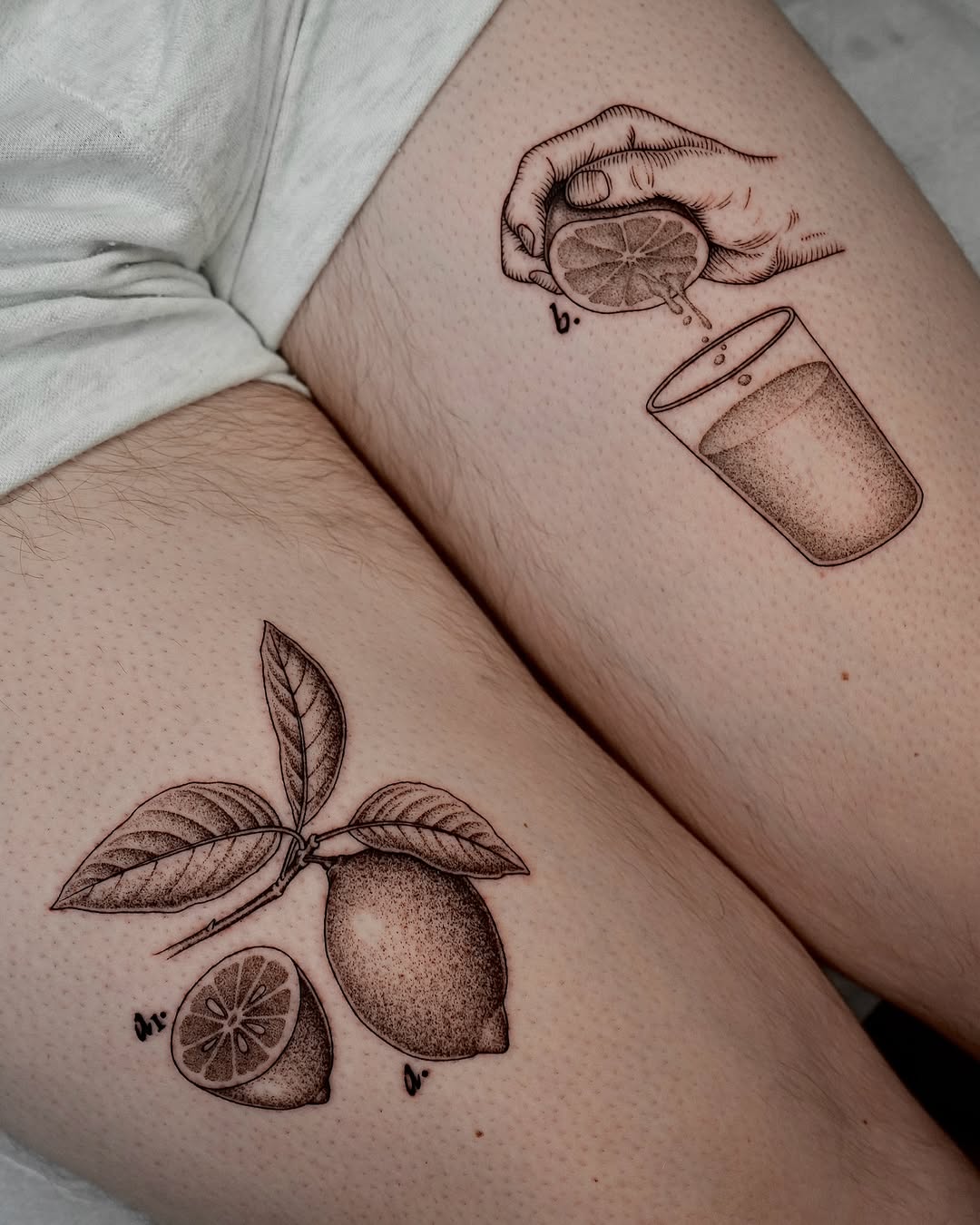 Unique lemon tattoos with a refreshing twist