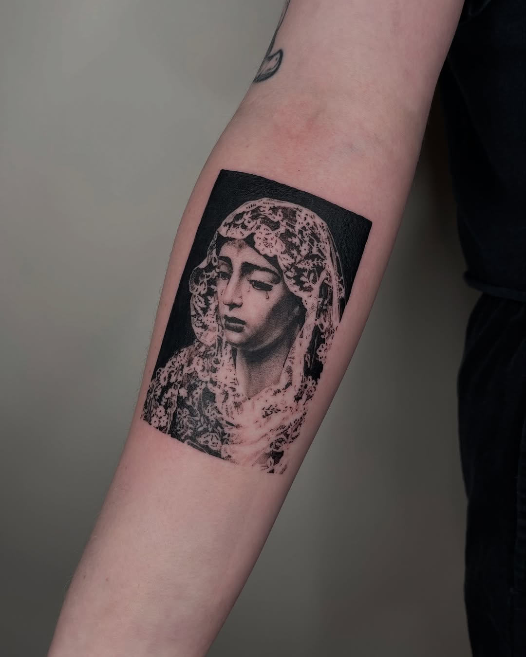 Intricate Salvador Dali-themed tattoo design.