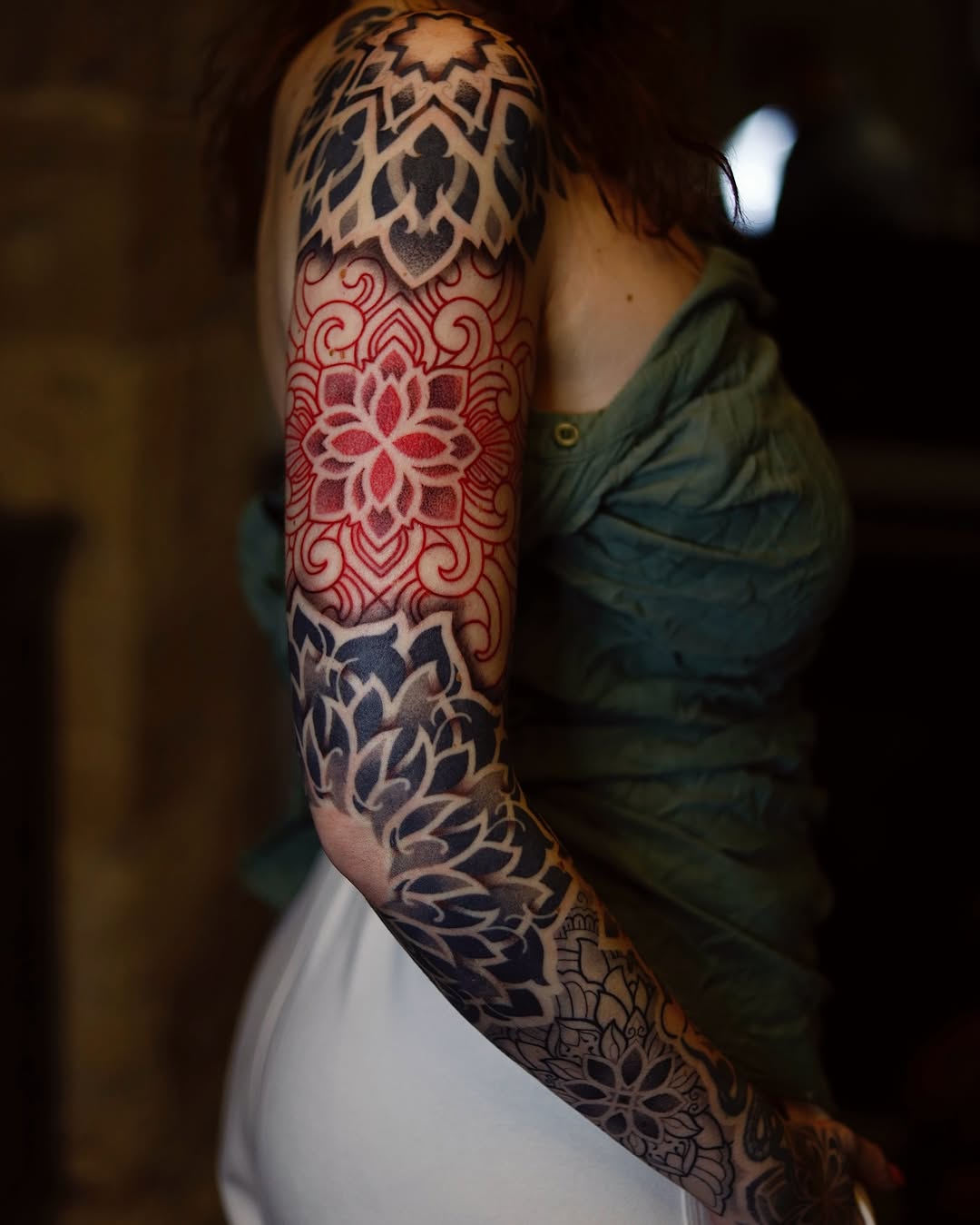 Colorful Mandala Tattoo on Artistic Arm