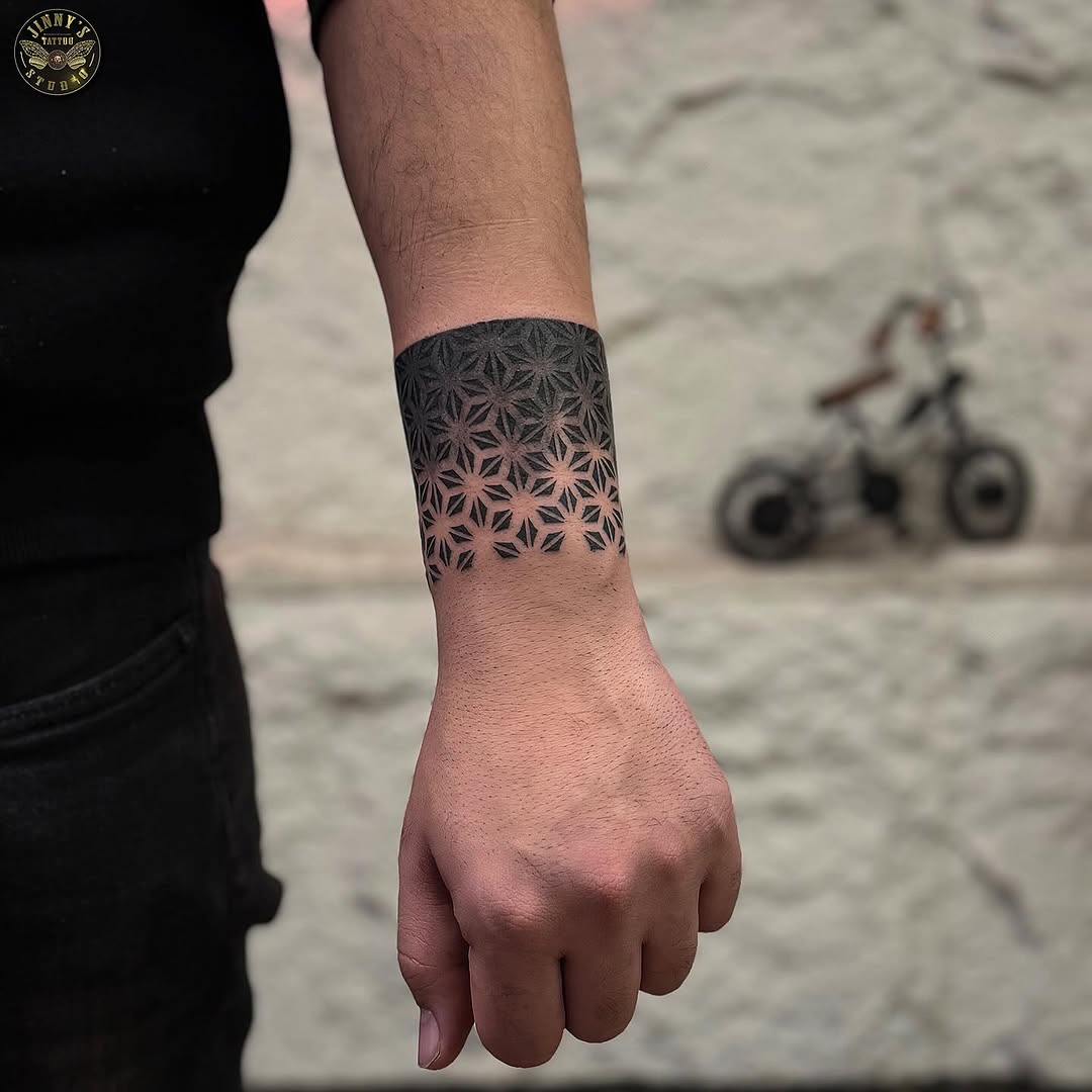 Stunning geometric mandala tattoo on forearm
