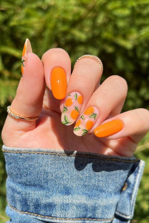 33 Juicy & Jaw-Dropping Orange Nails You’ll Literally Be Obsessed With