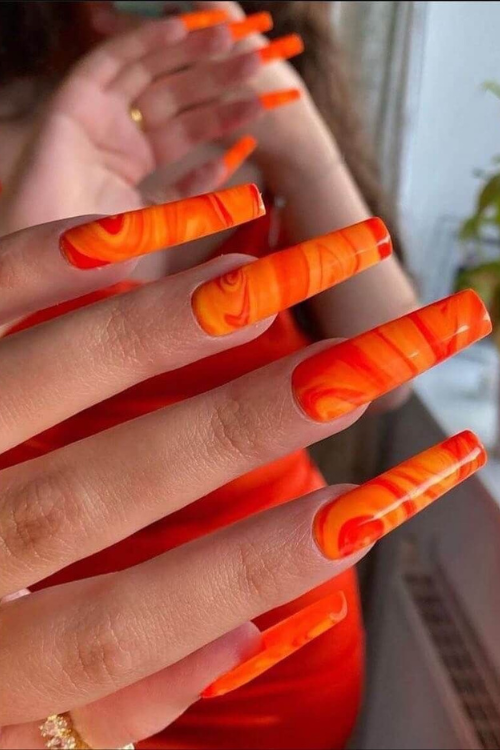 33 Juicy & Jaw-Dropping Orange Nails You’ll Literally Be Obsessed With