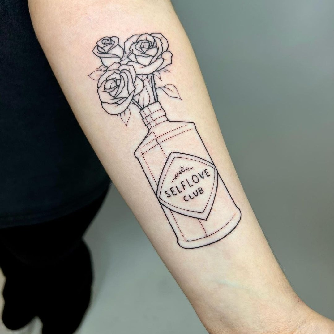 Self-love club tattoo