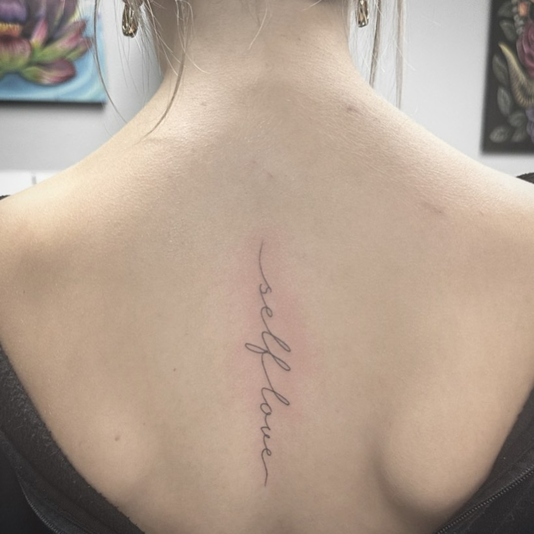 Spine Self-Love Tattoo
