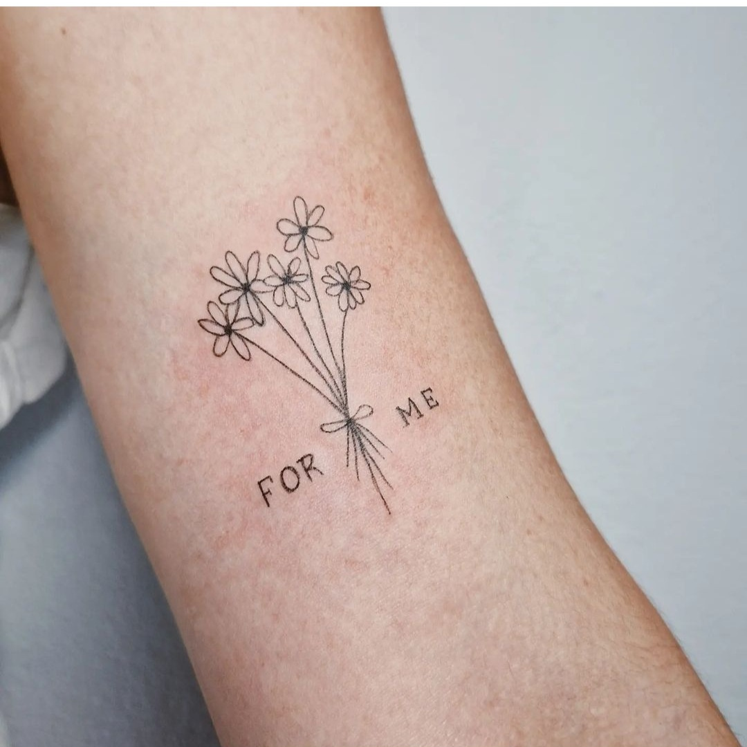 Simple self-love tattoo