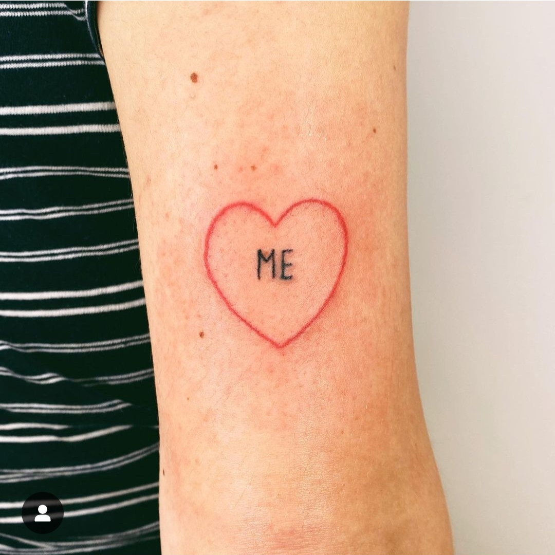 Me self-love tattoo