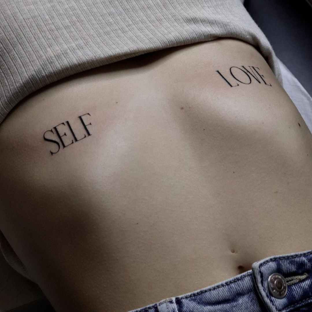 Meaningful self-love tattoo