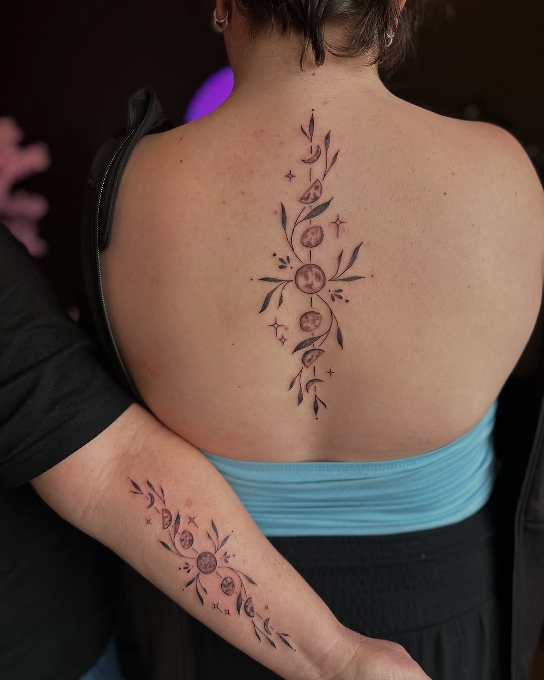 Beautiful mother-daughter tattoo celebrating their bond