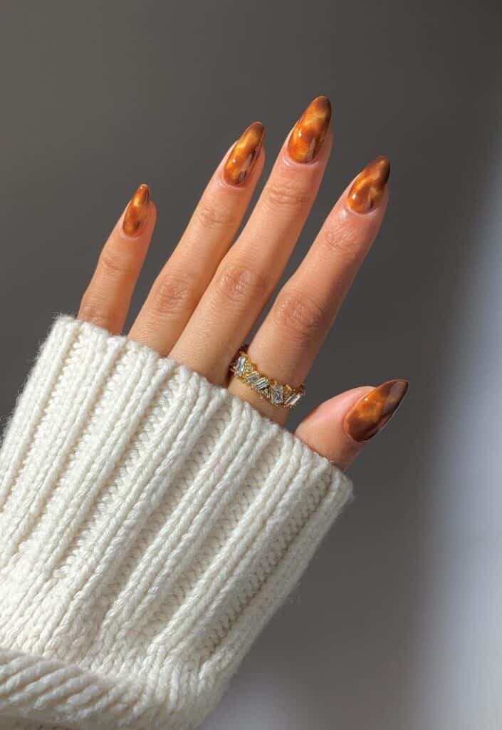 Velvet Tortoiseshell Fall Mani