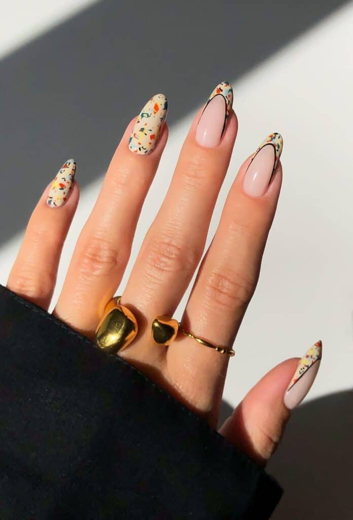 Terrazzo Fall Manicure Ideas