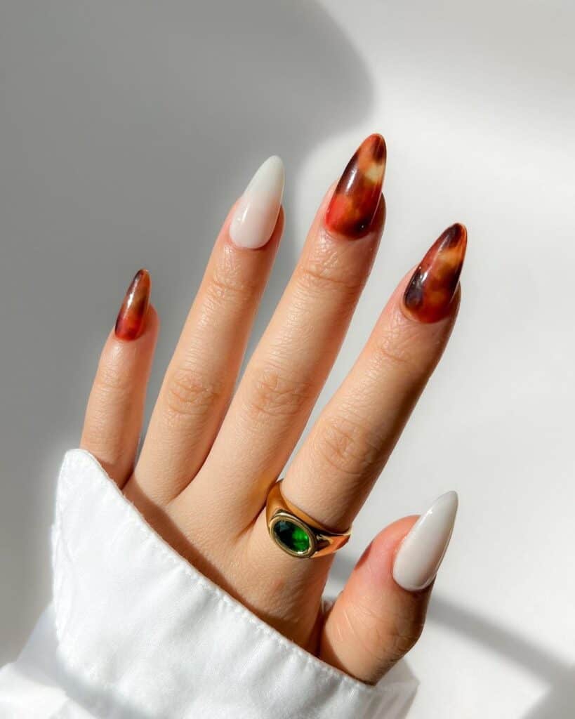 Glass Tortie Manicure