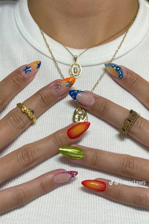 36 Cool, Quirky & a Lil’ Unexpected Funky Nails That Are Pure Art