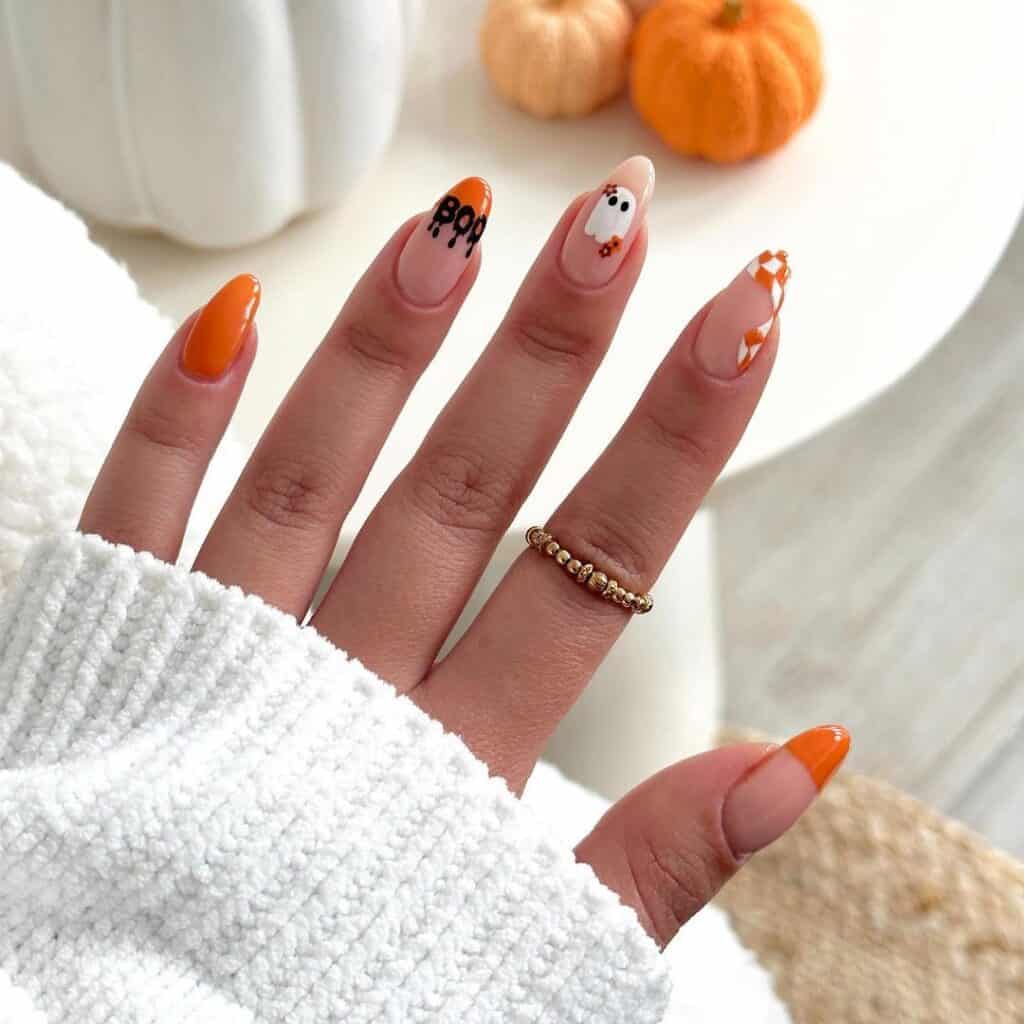 Boo October Nail Designs