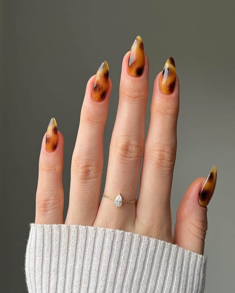 Light Tortoise Shell Era Nails