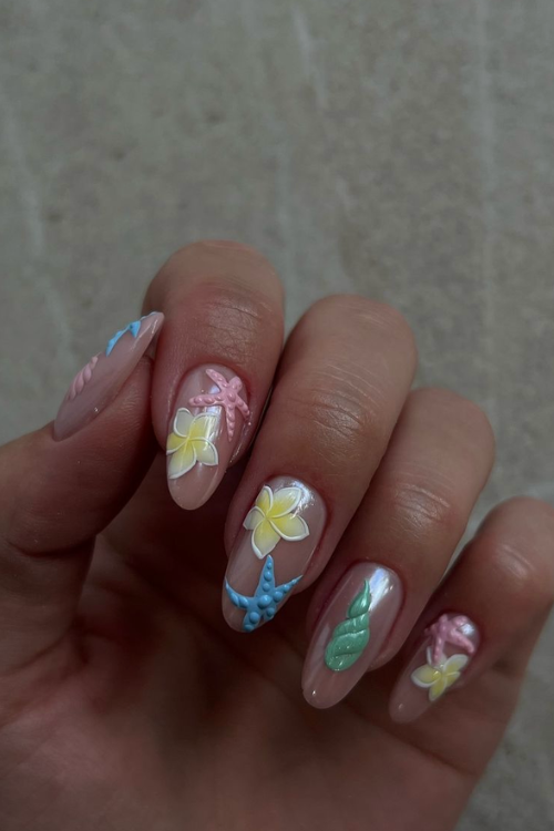 37 Sandy Chic Beach Nails That'll Impress The Hell Out Of People