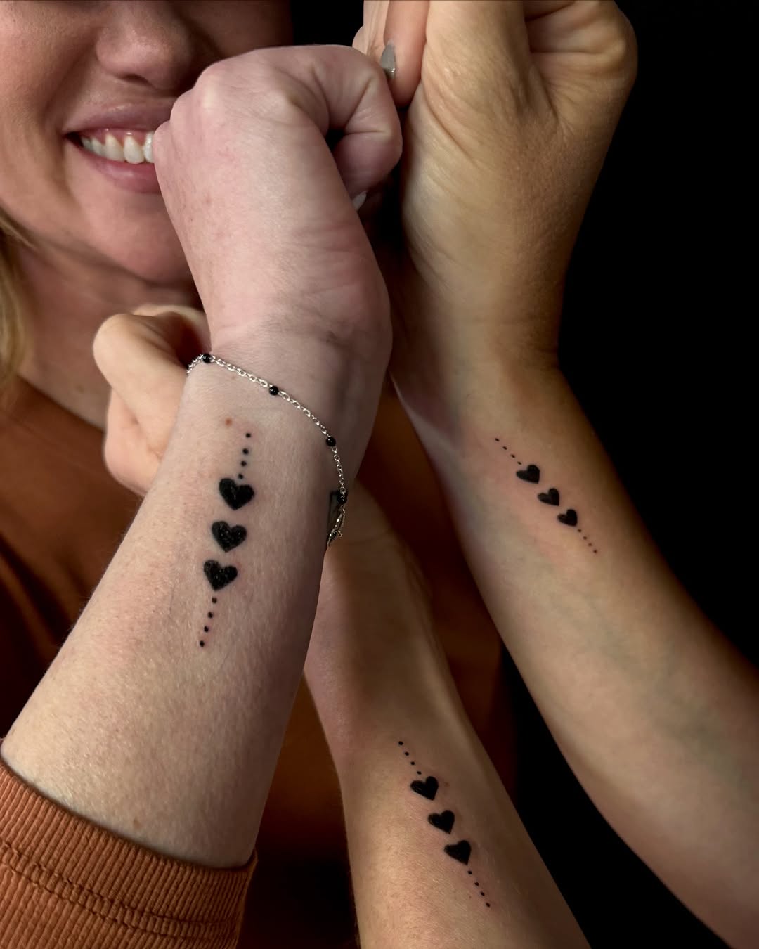 Symbolic hearts for best friends' bond