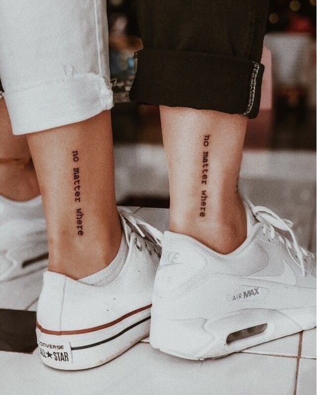Meaningful matching tattoos for best friends