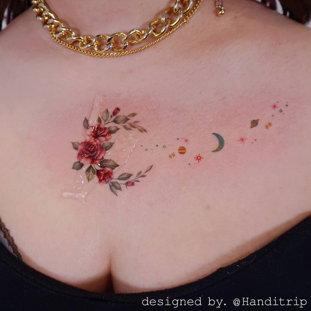 Floral and cosmic elements in harmony