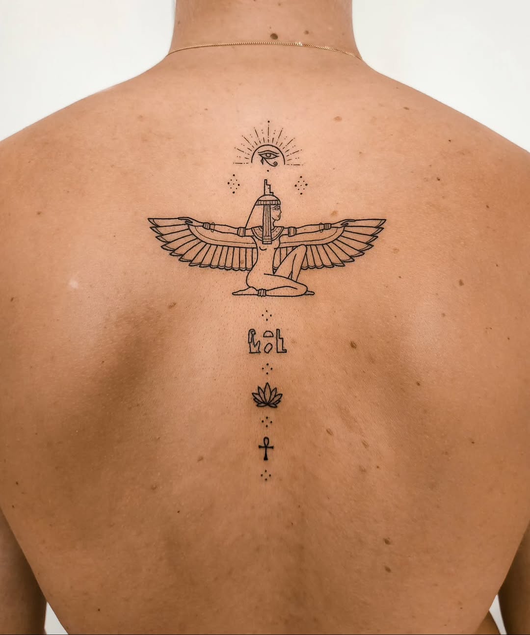 Timeless Egyptian symbolism depicted in stunning ink