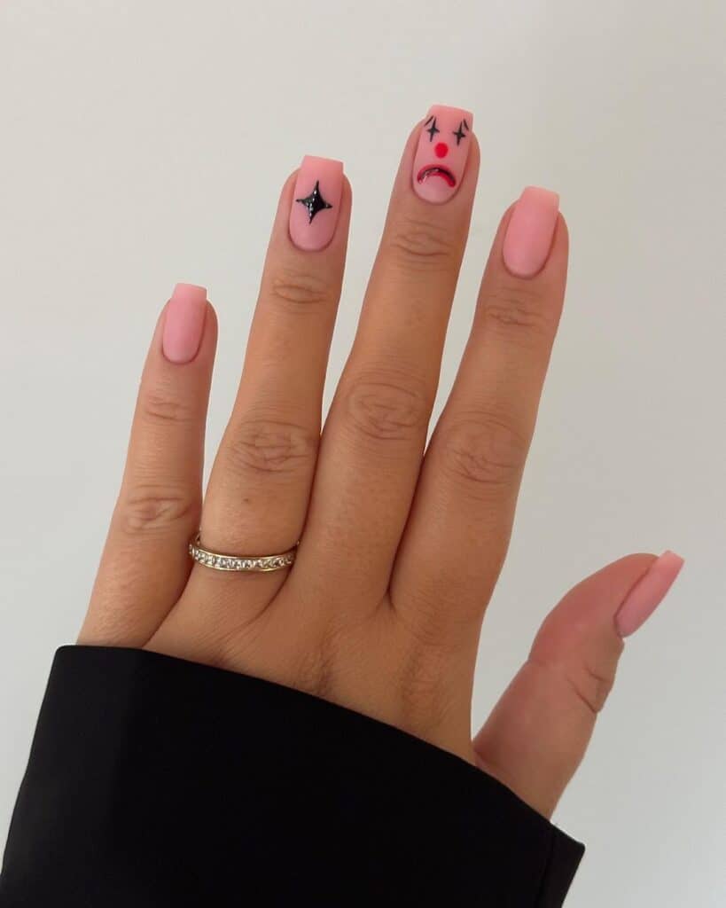 Short Simple Halloween Nails