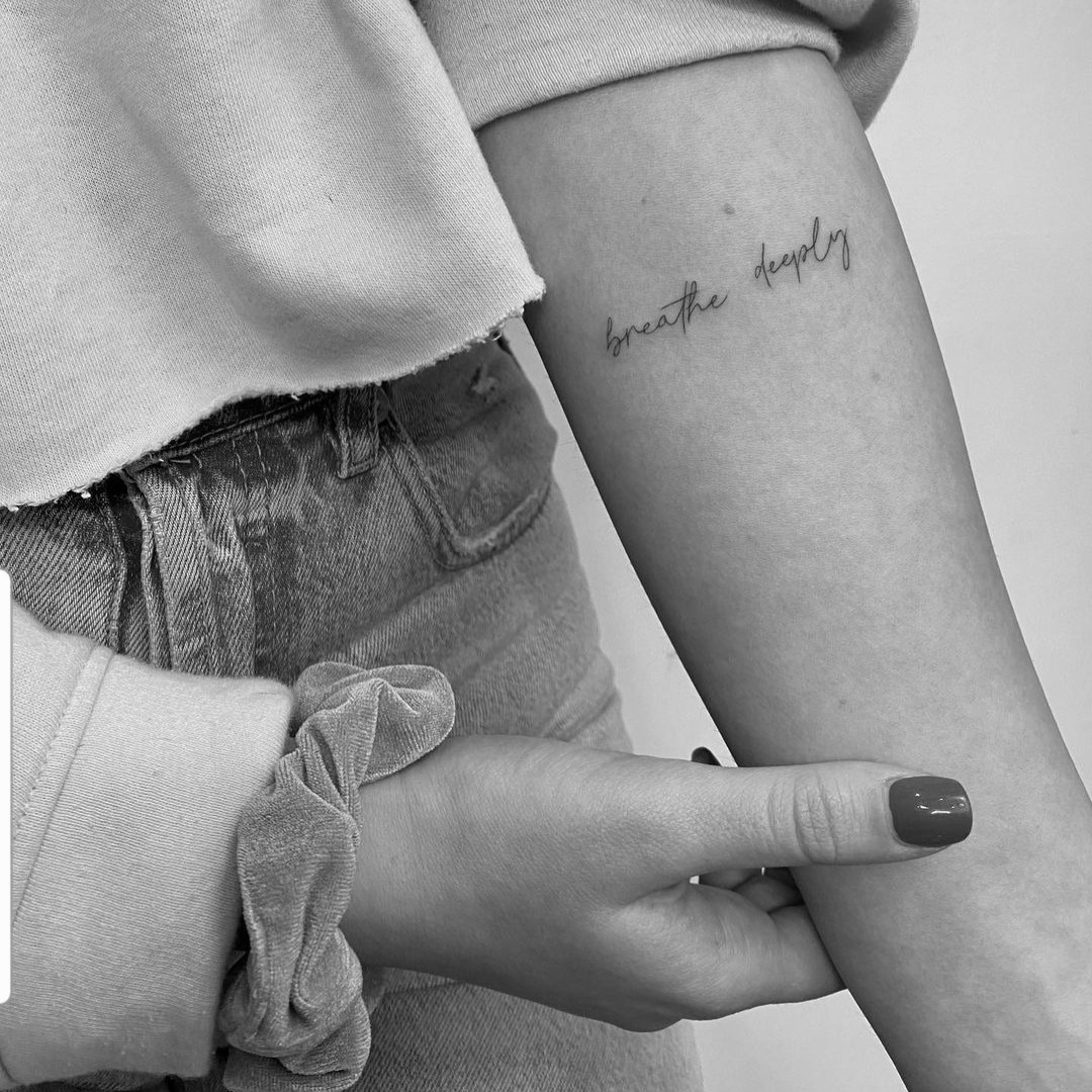 Breathe Deeply Tattoo