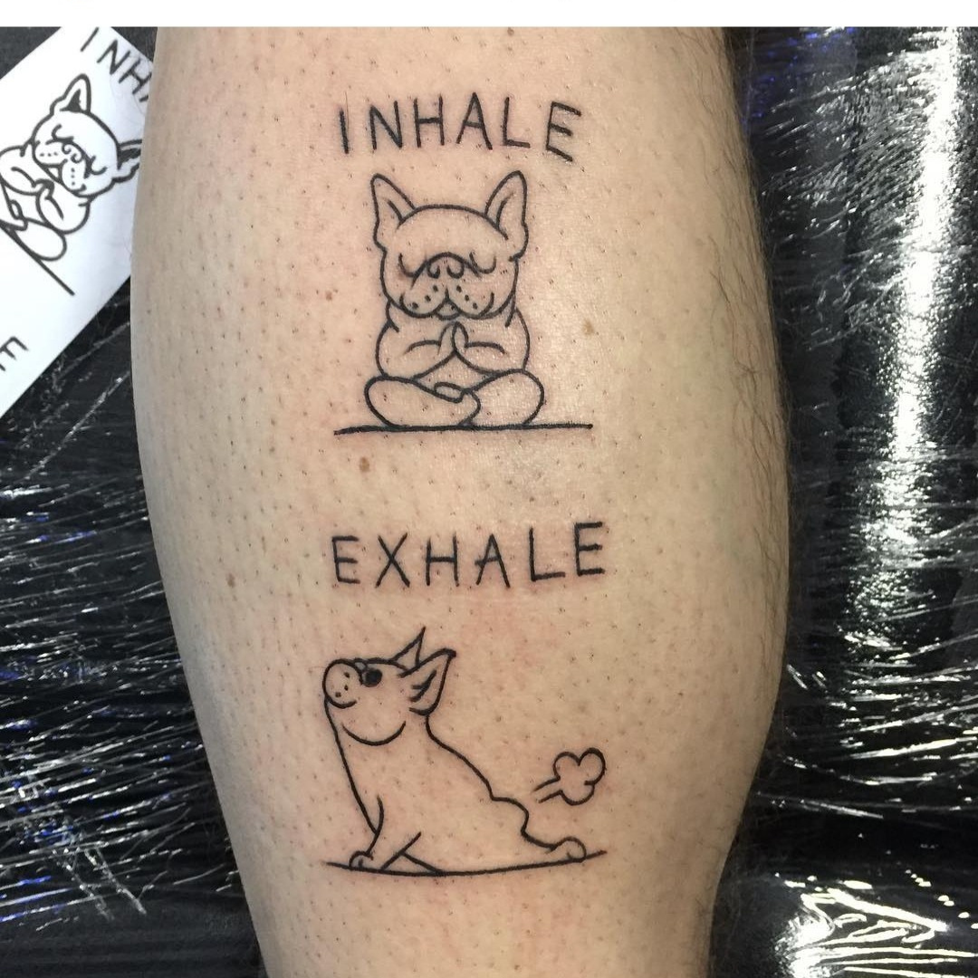 Funny Inhale Exhale Tattoo