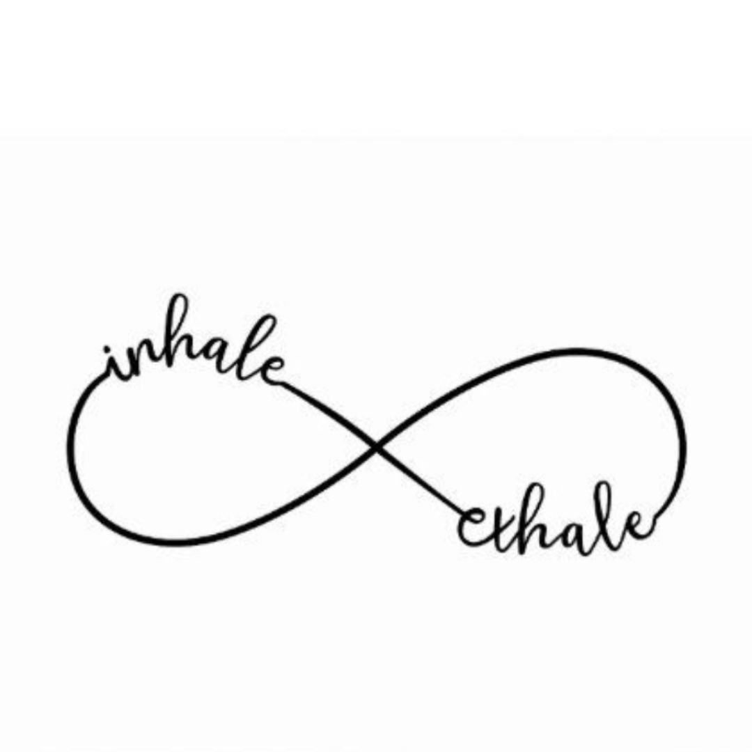 Inhale exhale symbol tattoo