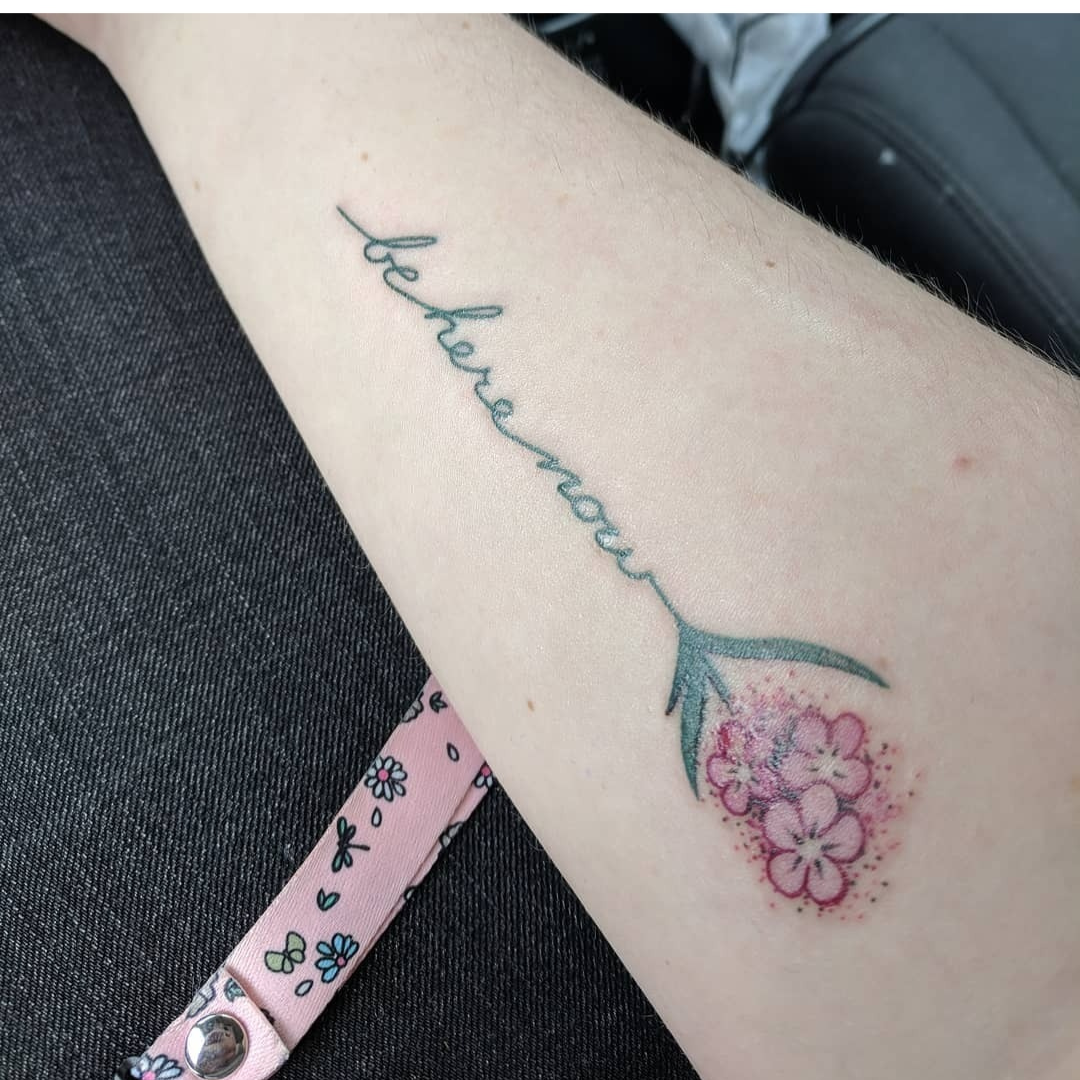 Be here now tattoo