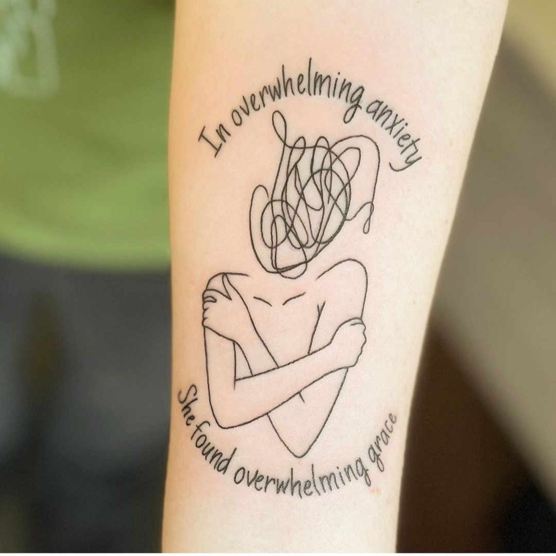 Anxiety quote Tattoo