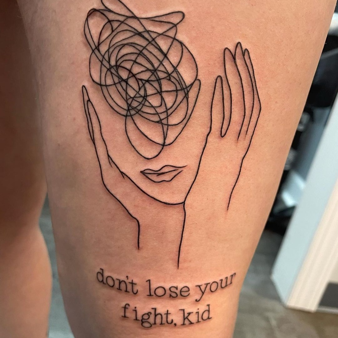 Anxiety tattoo idea quote