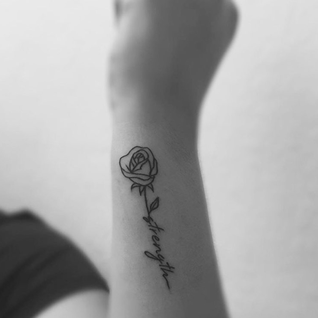 Strength tattoo for Anxiety