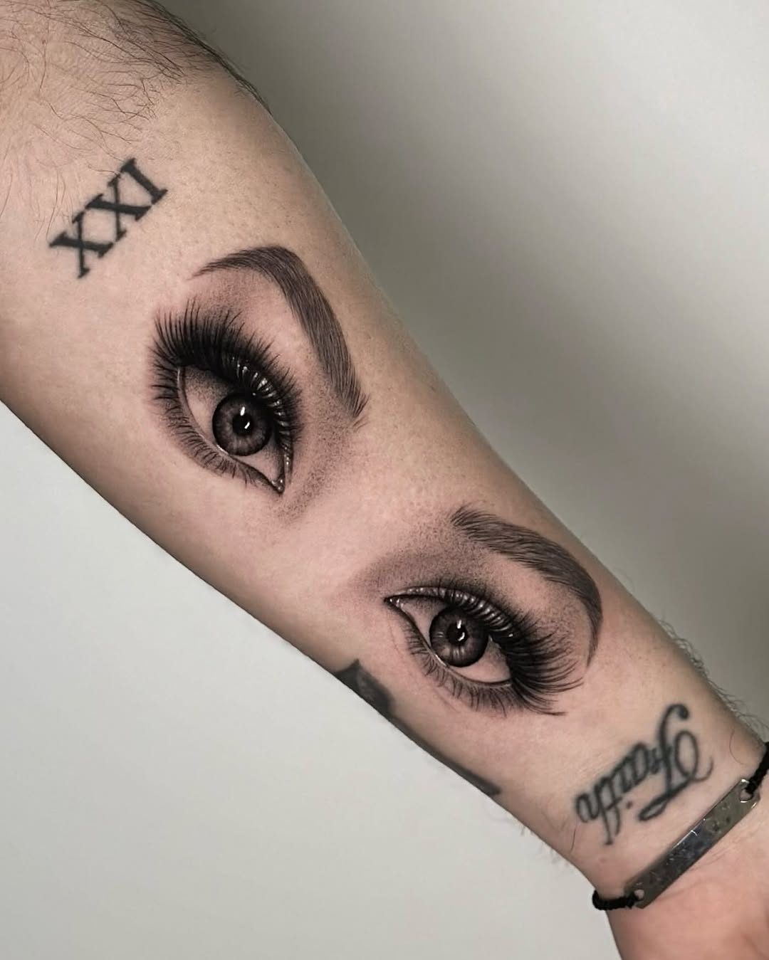 Stunningly Realistic Eye Tattoo on Forearm