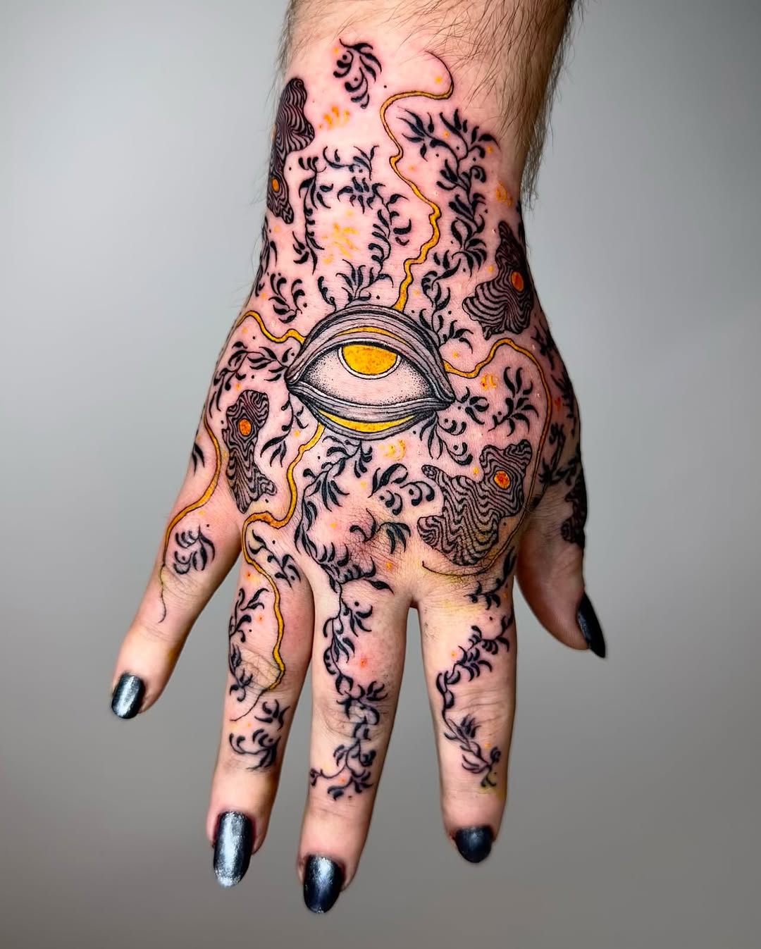 Intricate Eye Tattoo With Colorful Details