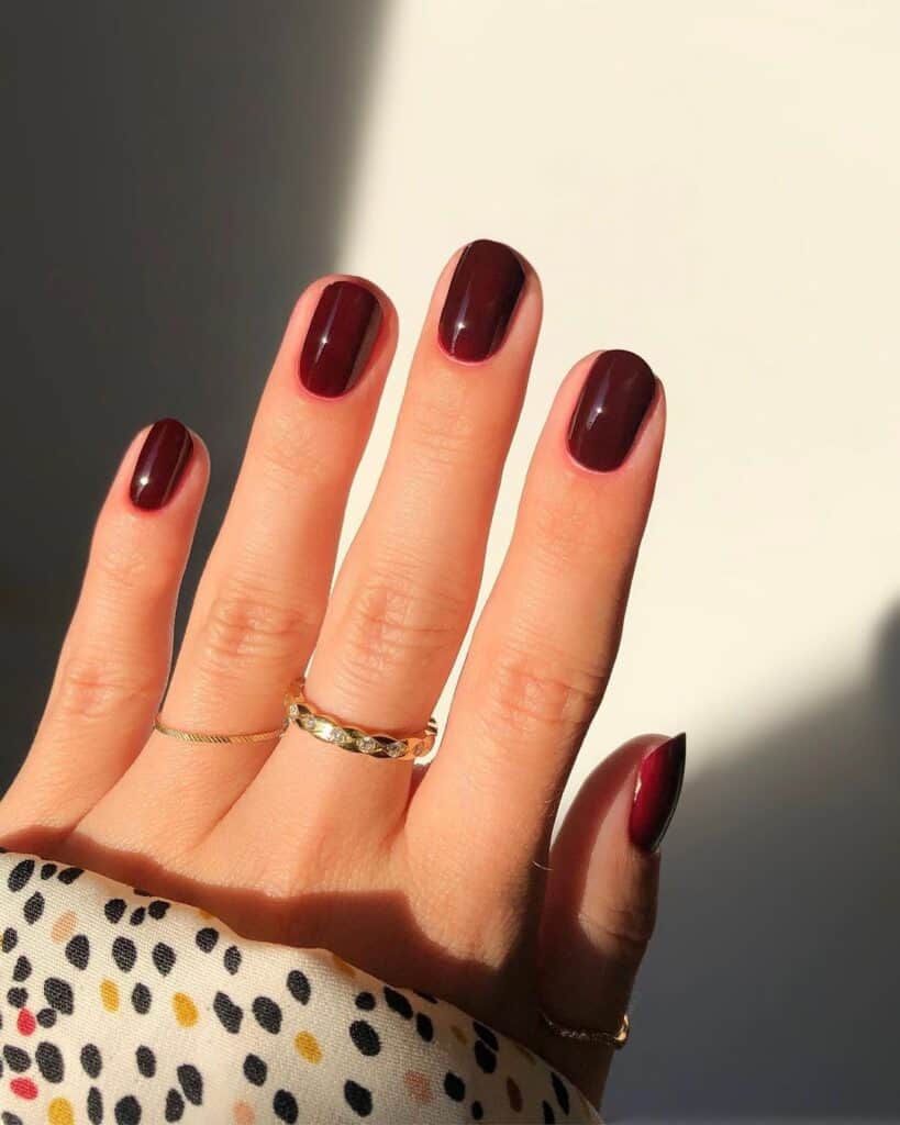 Burgundy Wine Nails