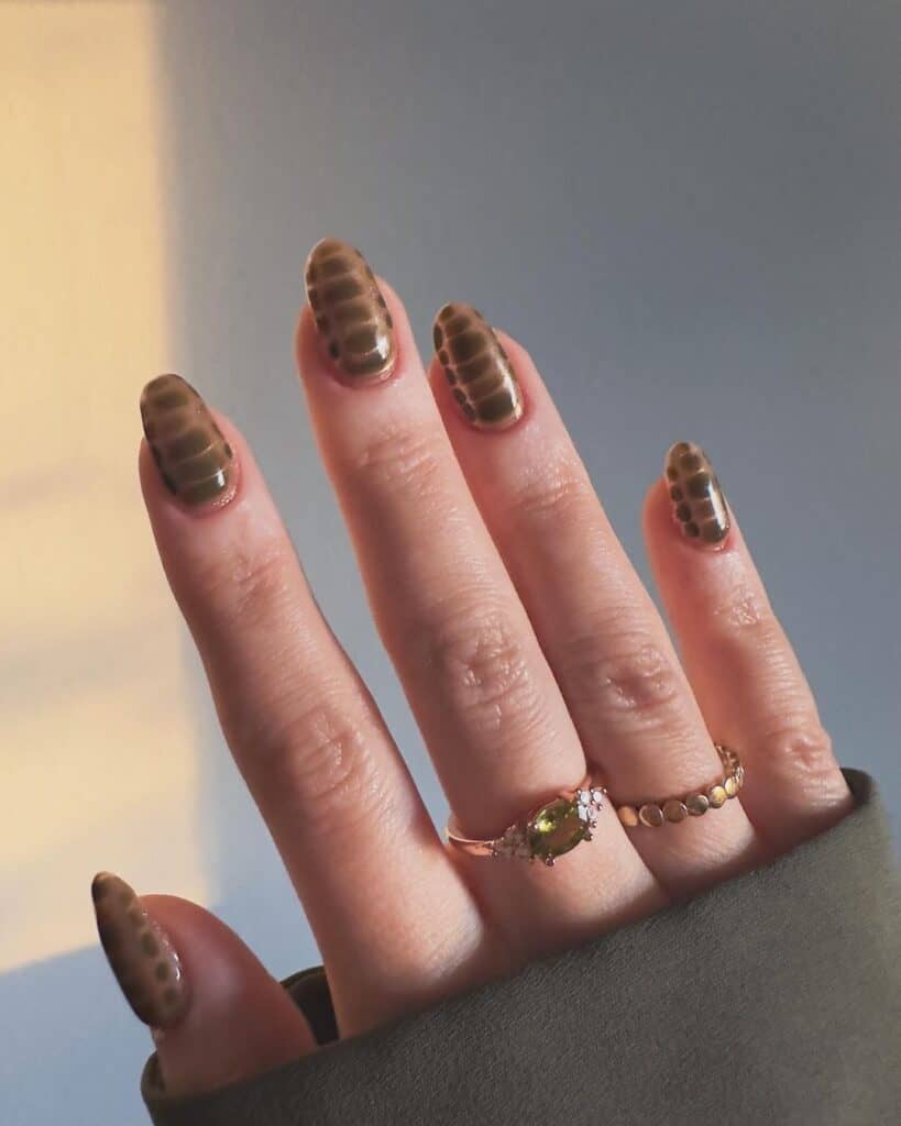 Fall Snake Nails