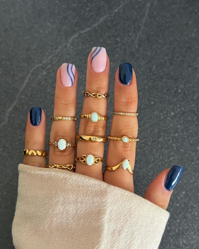 Noble Navy Nails