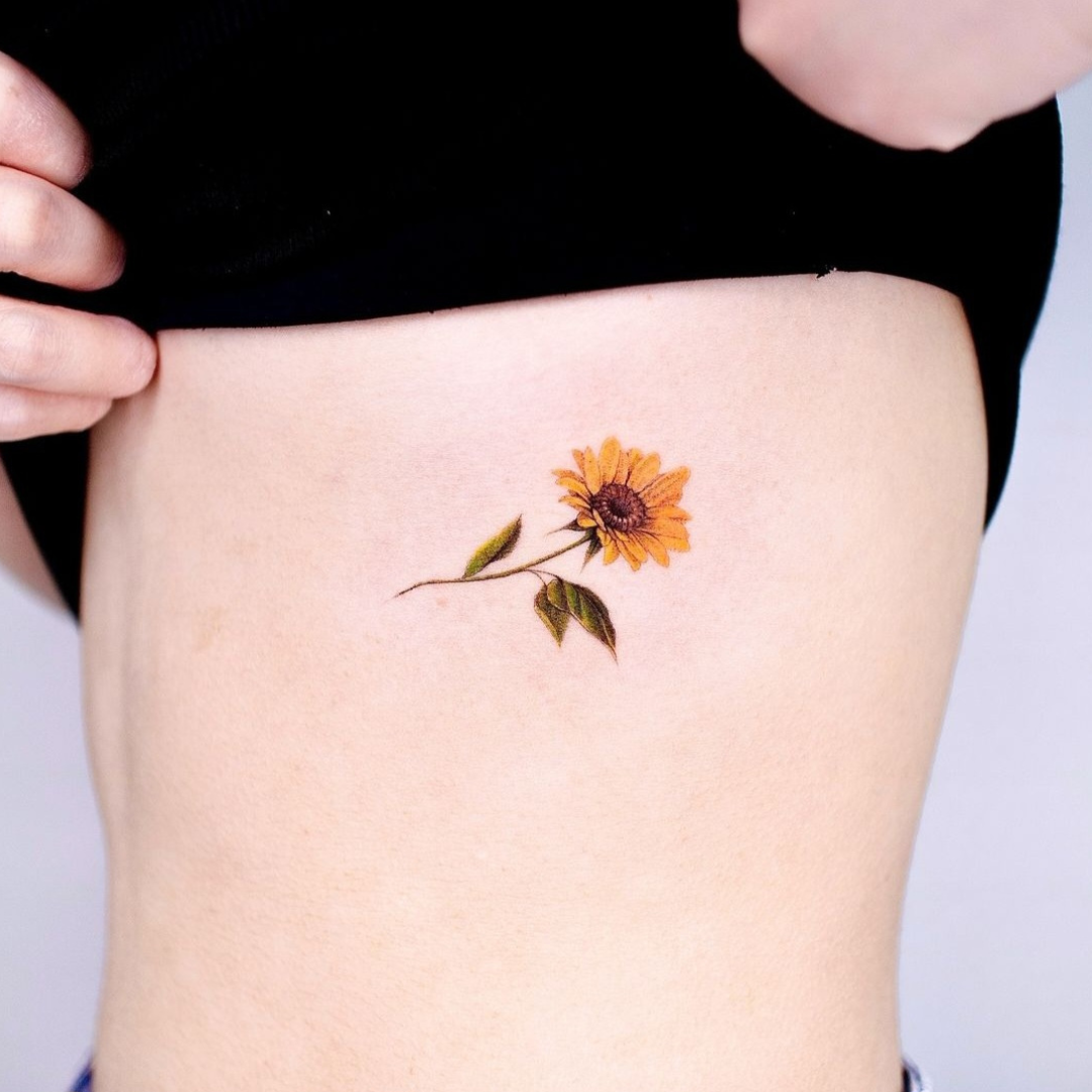 sunflower tattoo