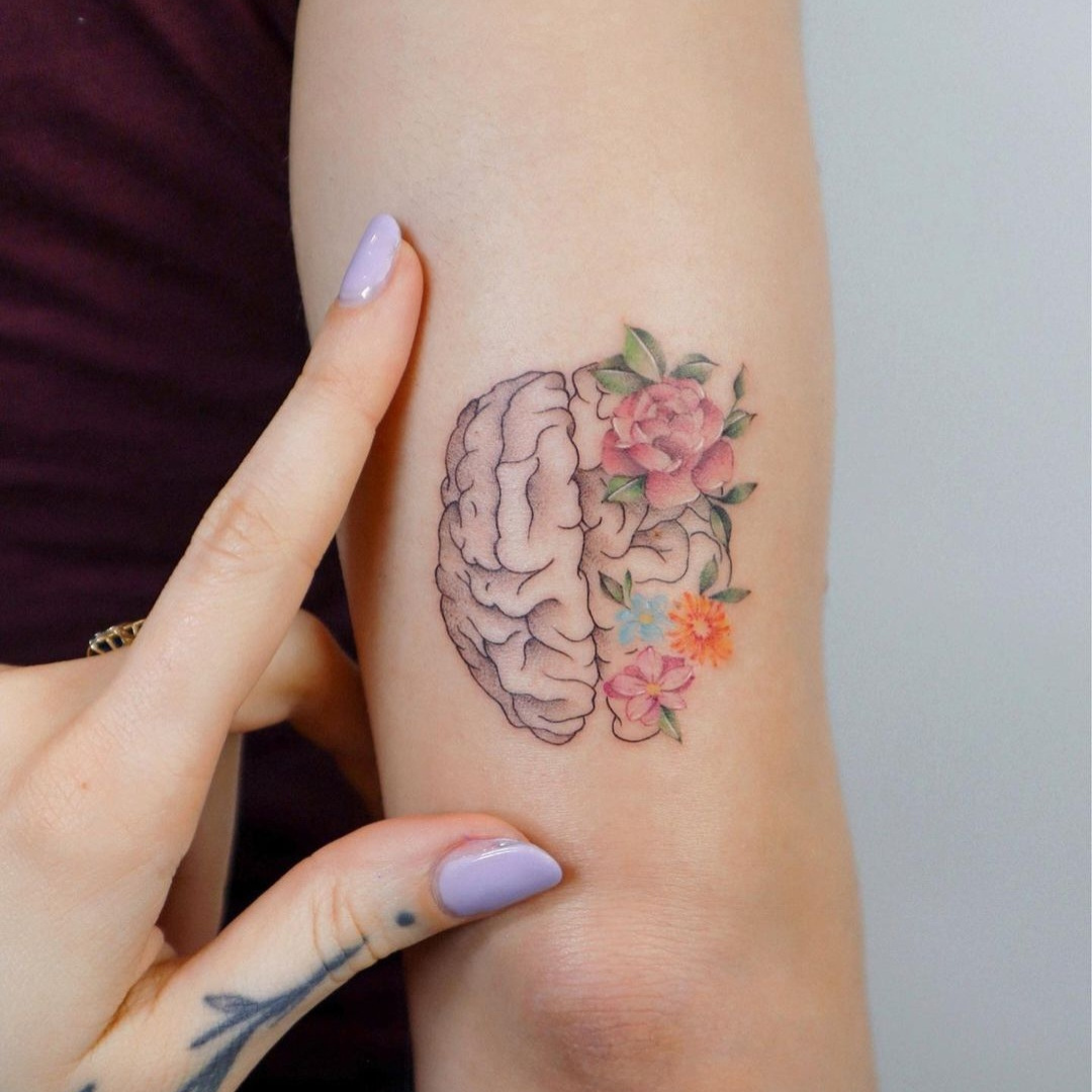 Brain tattoo 