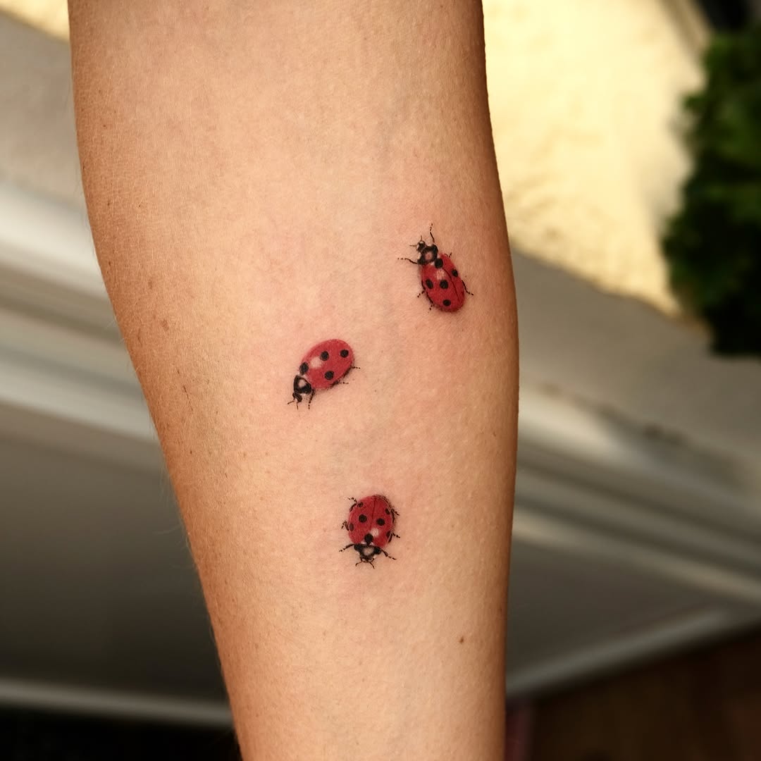 Charming ladybug tattoos for nature lovers