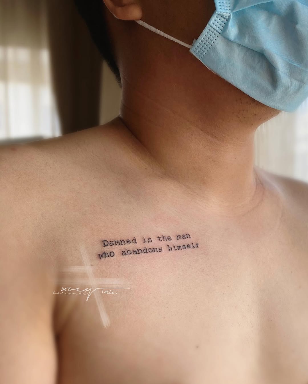 Powerful quote tattoo with deep meaning