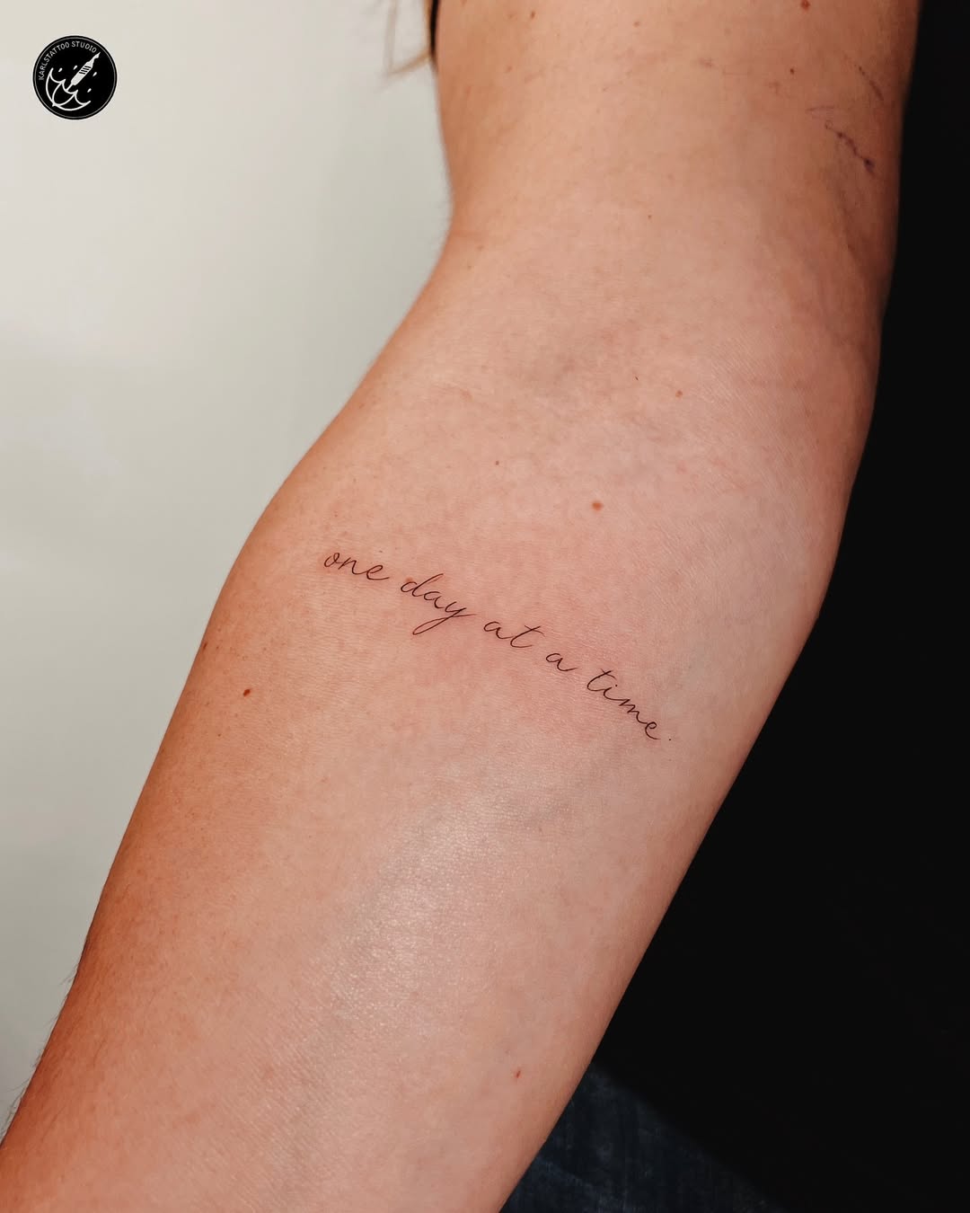 Inspirational tattoo for daily mindfulness
