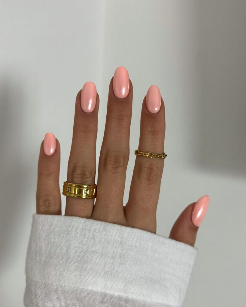 Chrome Pink Nails