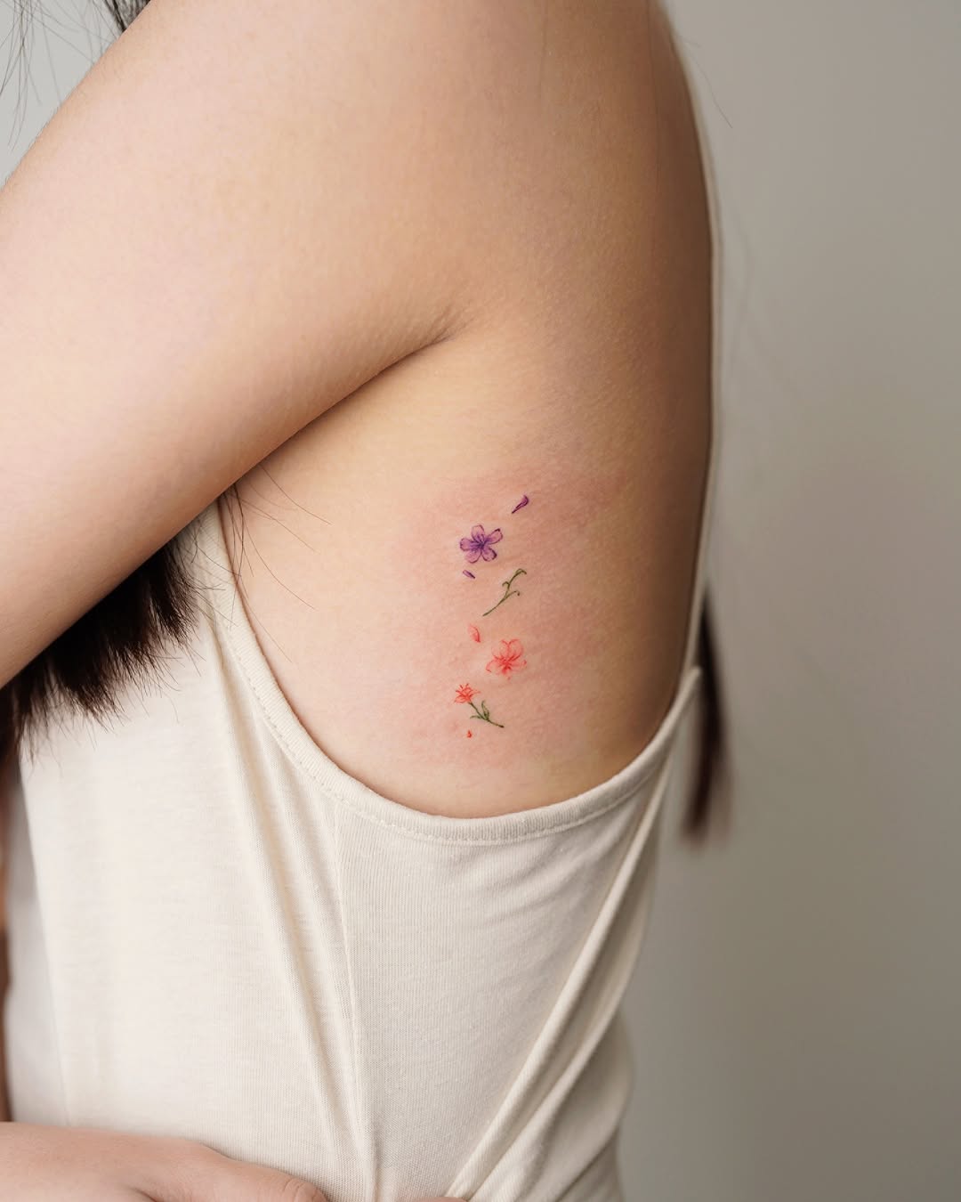Delicate blooms for a subtle tattoo approach