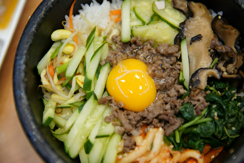 Bibimbap with Mushrooms Recipe
