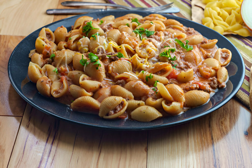 Creamy Beef and Shell Recipe