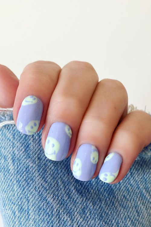 Feeling Happy? These 24 Smiley Face Nails Will Keep You in a Good Mood