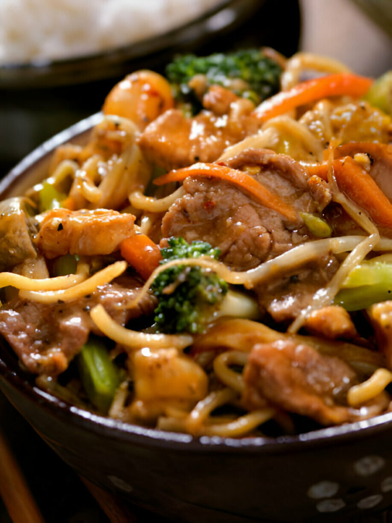 Garlic Beef and Broccoli Lo Mein Recipe