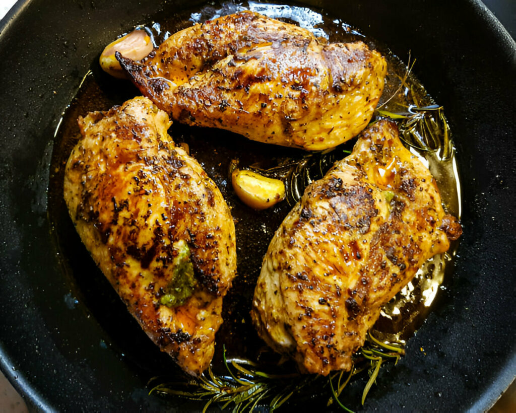 Garlic butter baked chicken breast Recipe